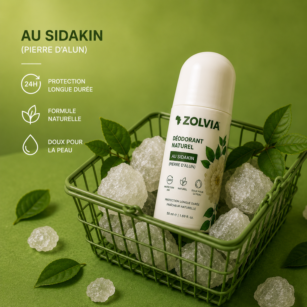 Déodorant naturel à base de Sidakin